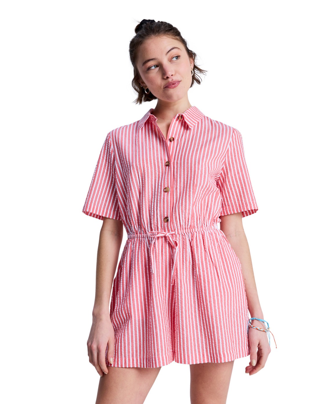 Combinaison courte avec col REAL TOMORROW STRIPE., ROXY