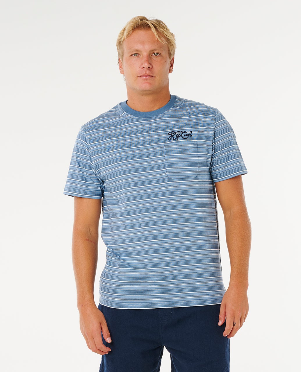 T-shirt à manches courtes Pacific Rinse STRIPE, RIP CURL