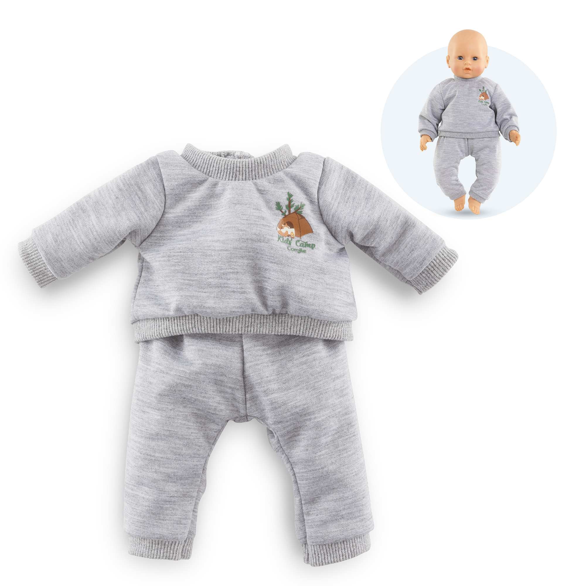 Jogging Gris Petit Explorateur pour poupon 42 cm, COROLLE