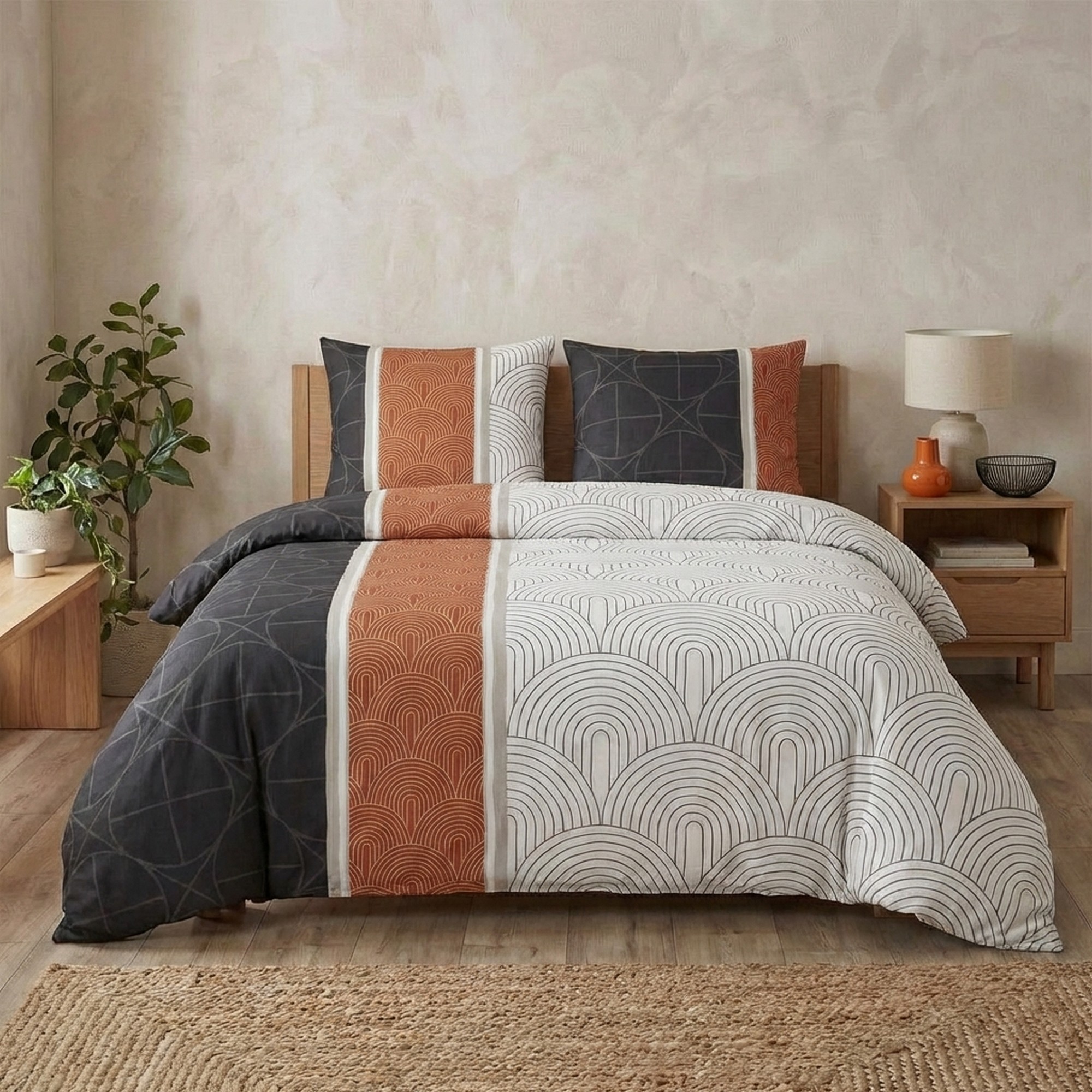 Parure de lit - Housse de couette coton 57 fils, EDEN