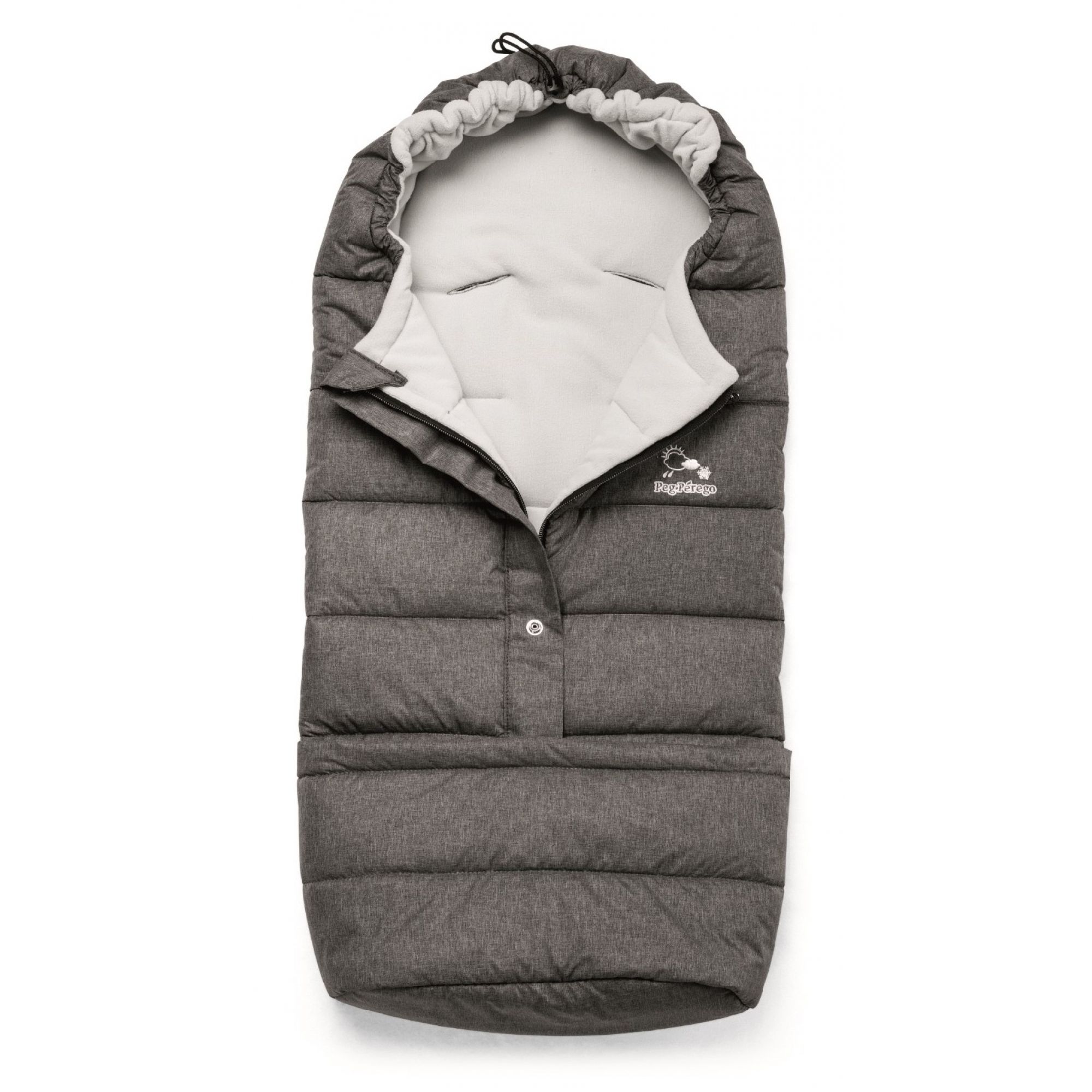 Chancelière pour poussettes Vario foot muff Gris, PEG PEREGO