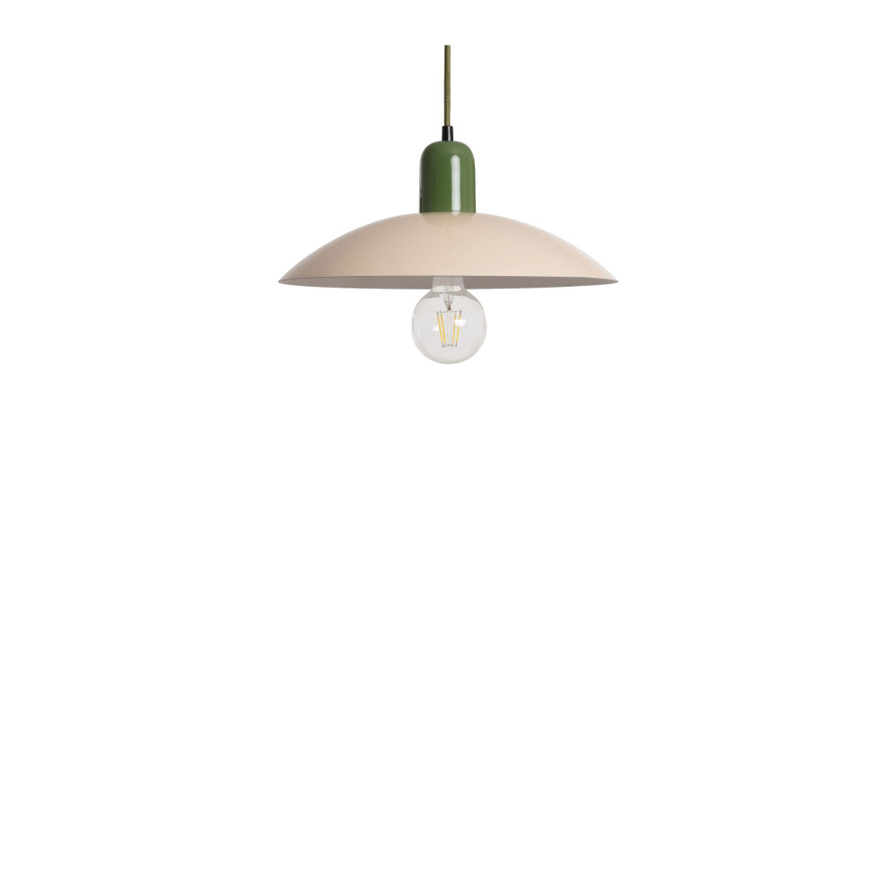 Suspension ronde en métal finition brillant  35cm- YVONNE, DRAWER