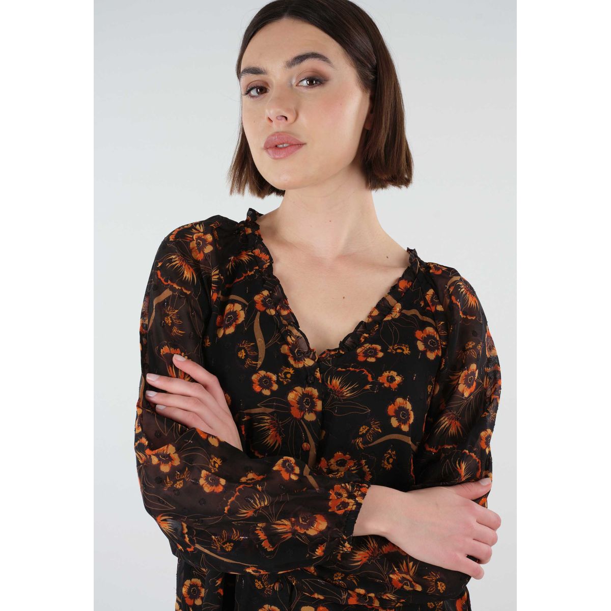 Blouse de travail noire femme hot sale