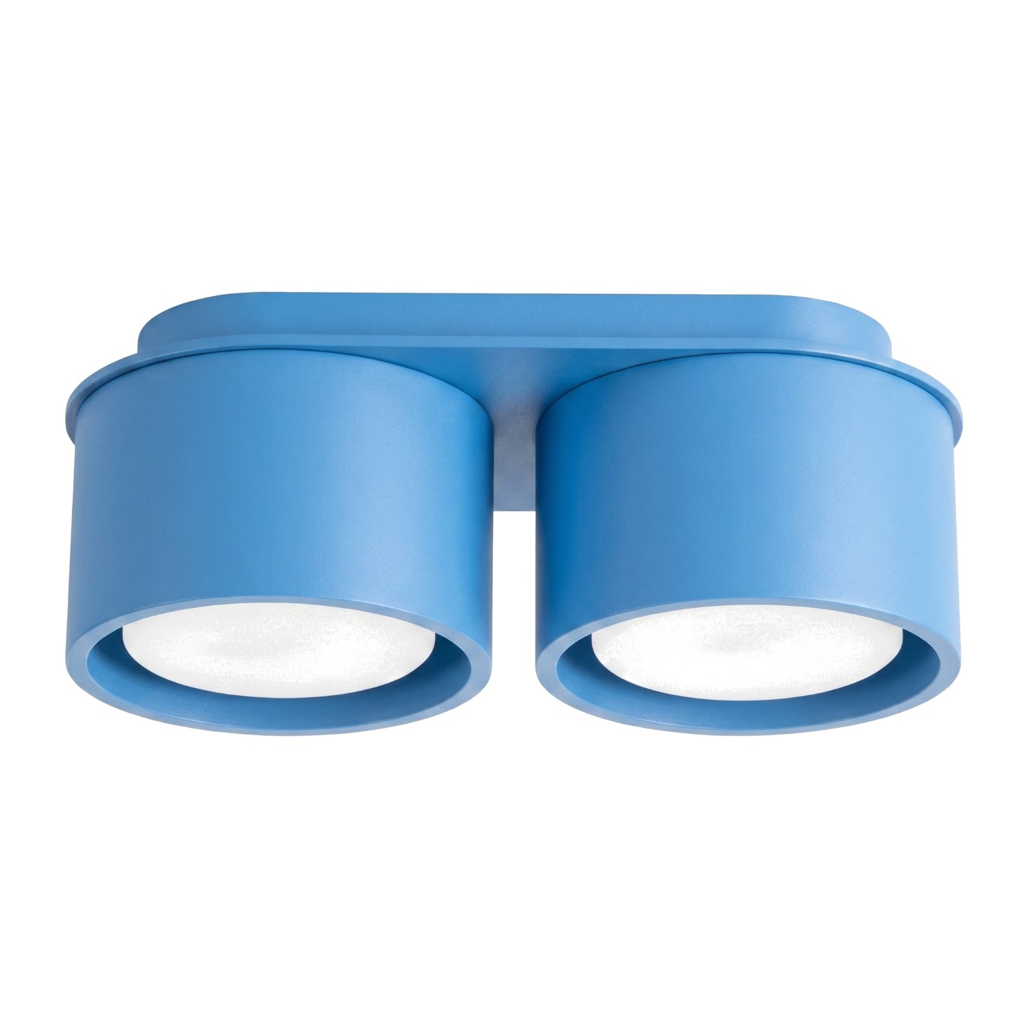 Plafonnier Aluminium Bleu Gx53 2 MODO, EDEN