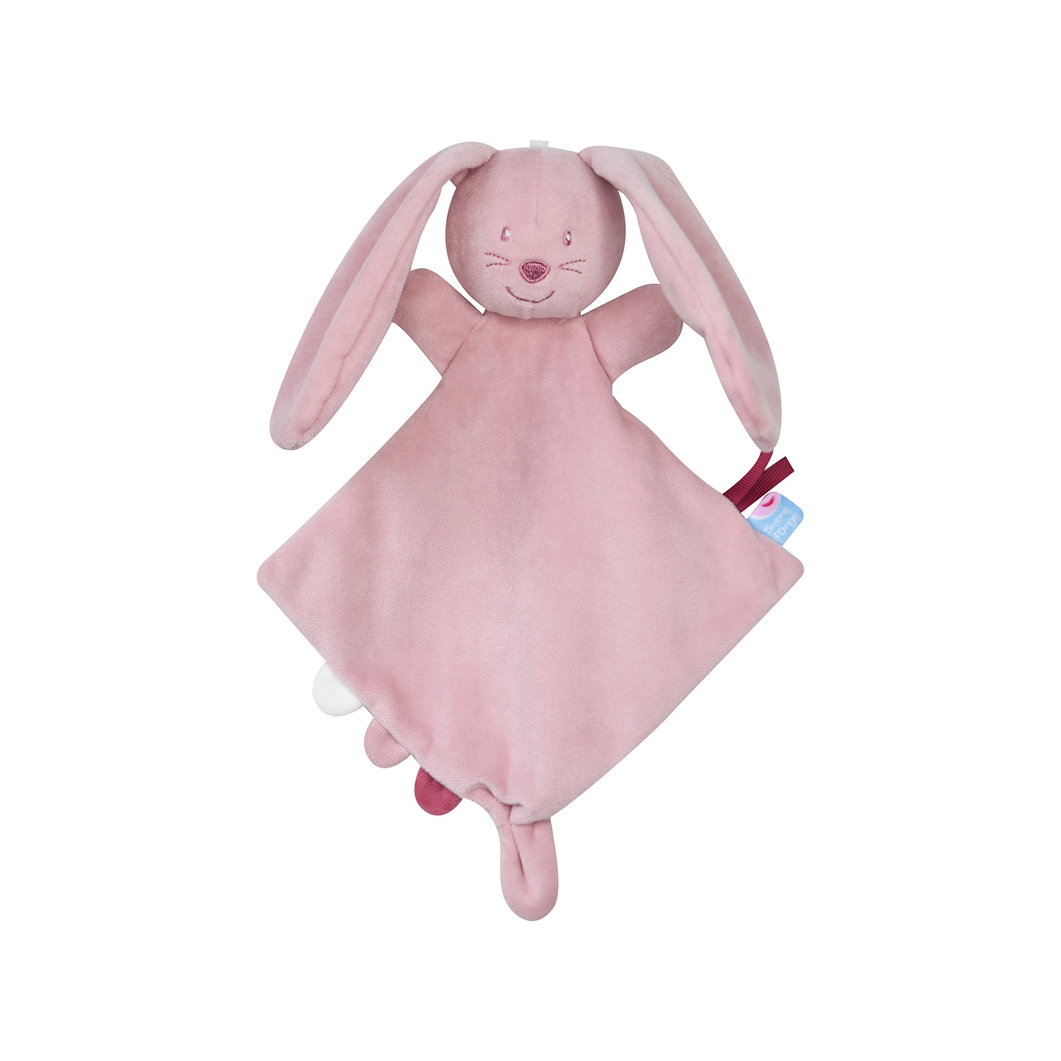 Petit doumou lapin velours doux rose, SUCRE D'ORGE