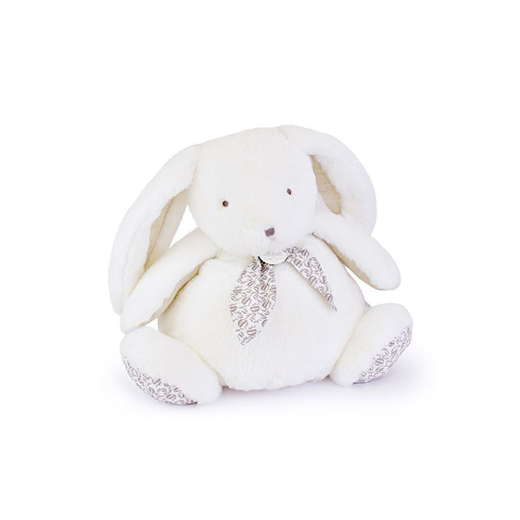 Peluche lapin doudou 42 cm Blanc, DOUDOU ET COMPAGNIE