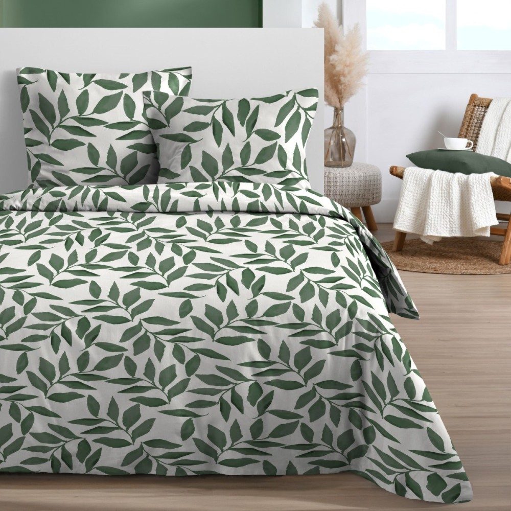 Housse de couette 240x220 AJANIA + 2 taies 100% microfibre, DECORATIE
