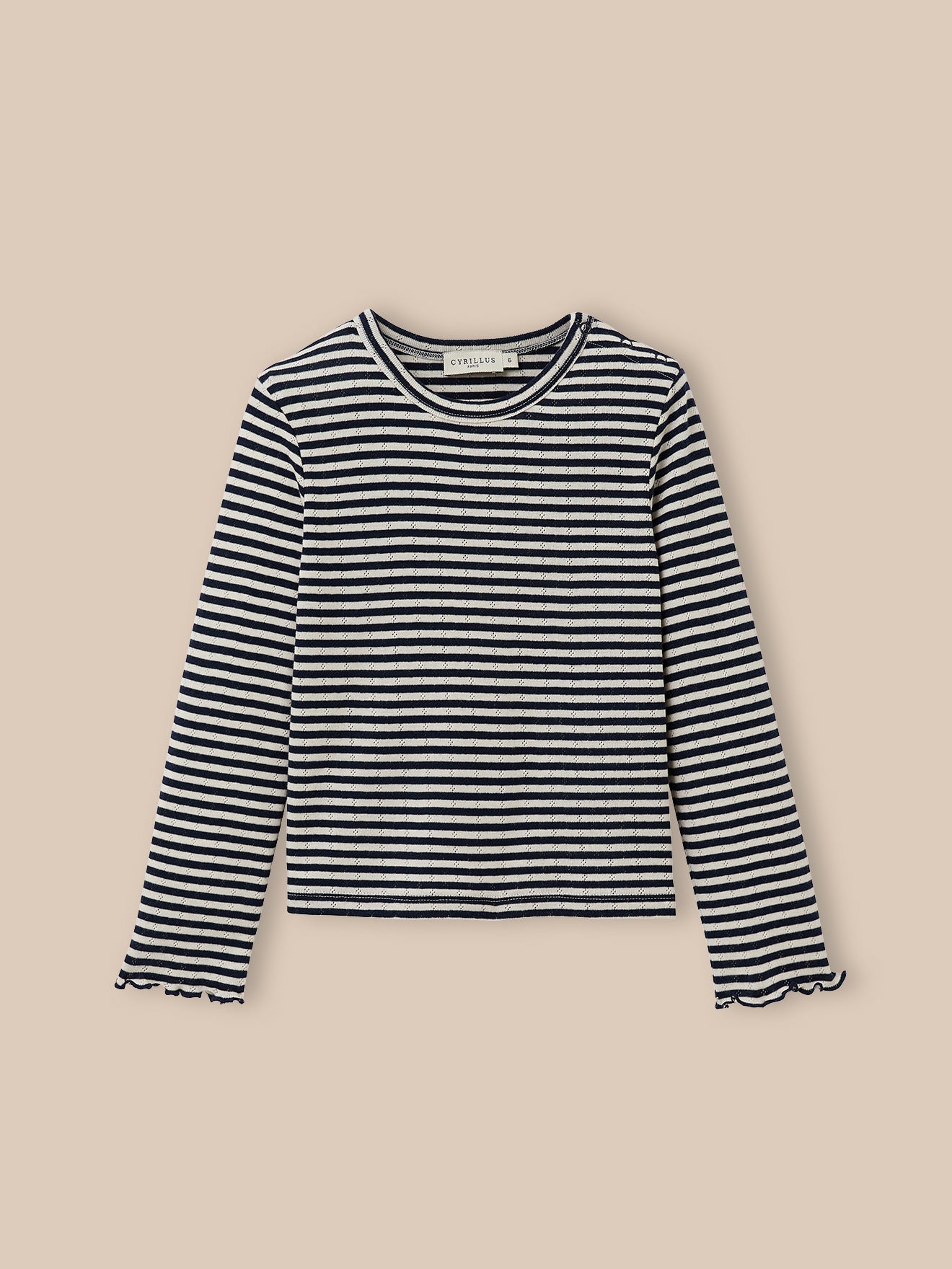 T-shirt en pointelle - coton biologique, CYRILLUS