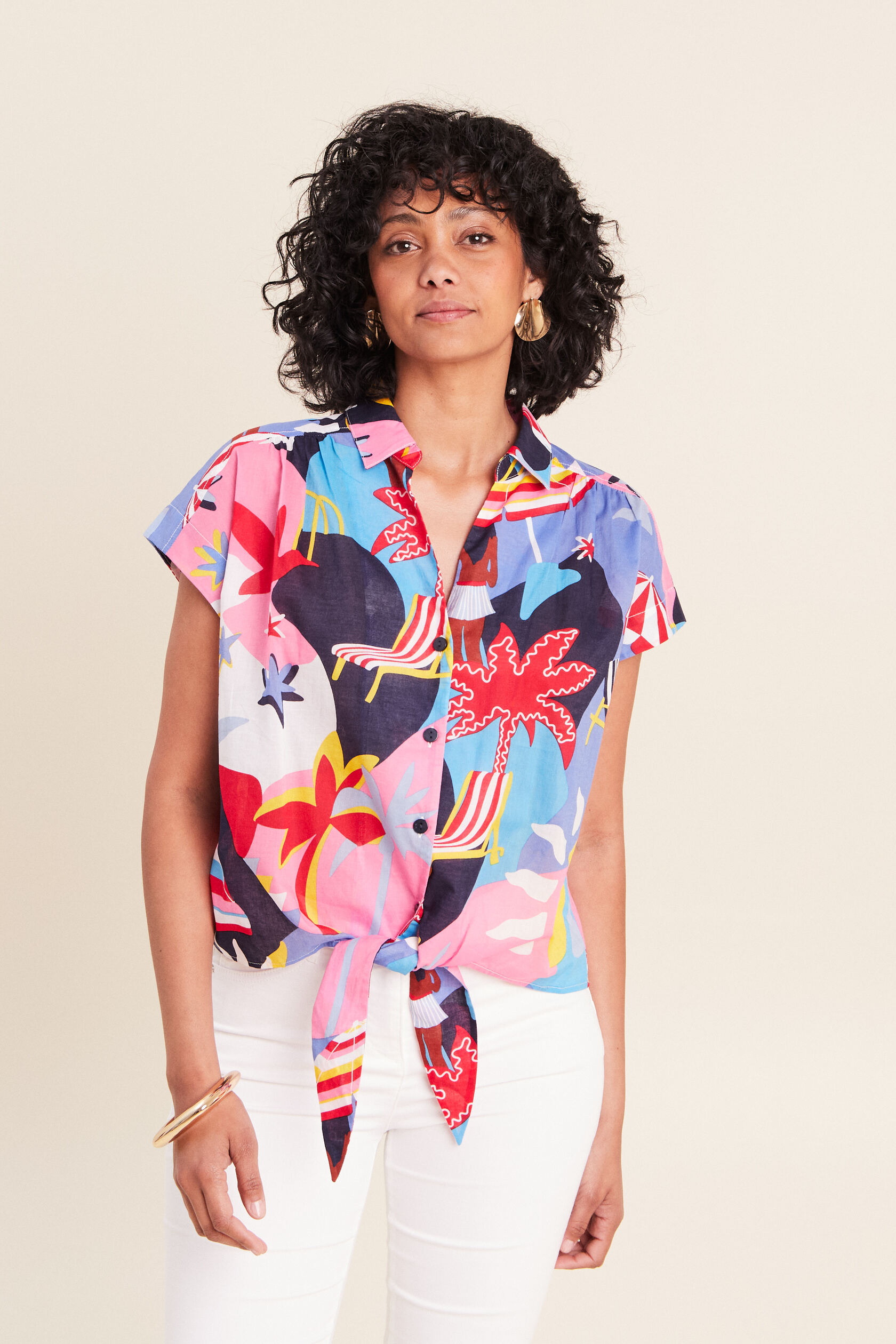 Chemise ample courte à manches courtes, BREAL