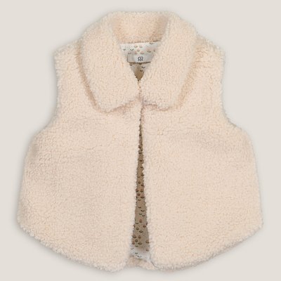 Recycled Faux Fur Gilet with Tailored Collar LA REDOUTE COLLECTIONS