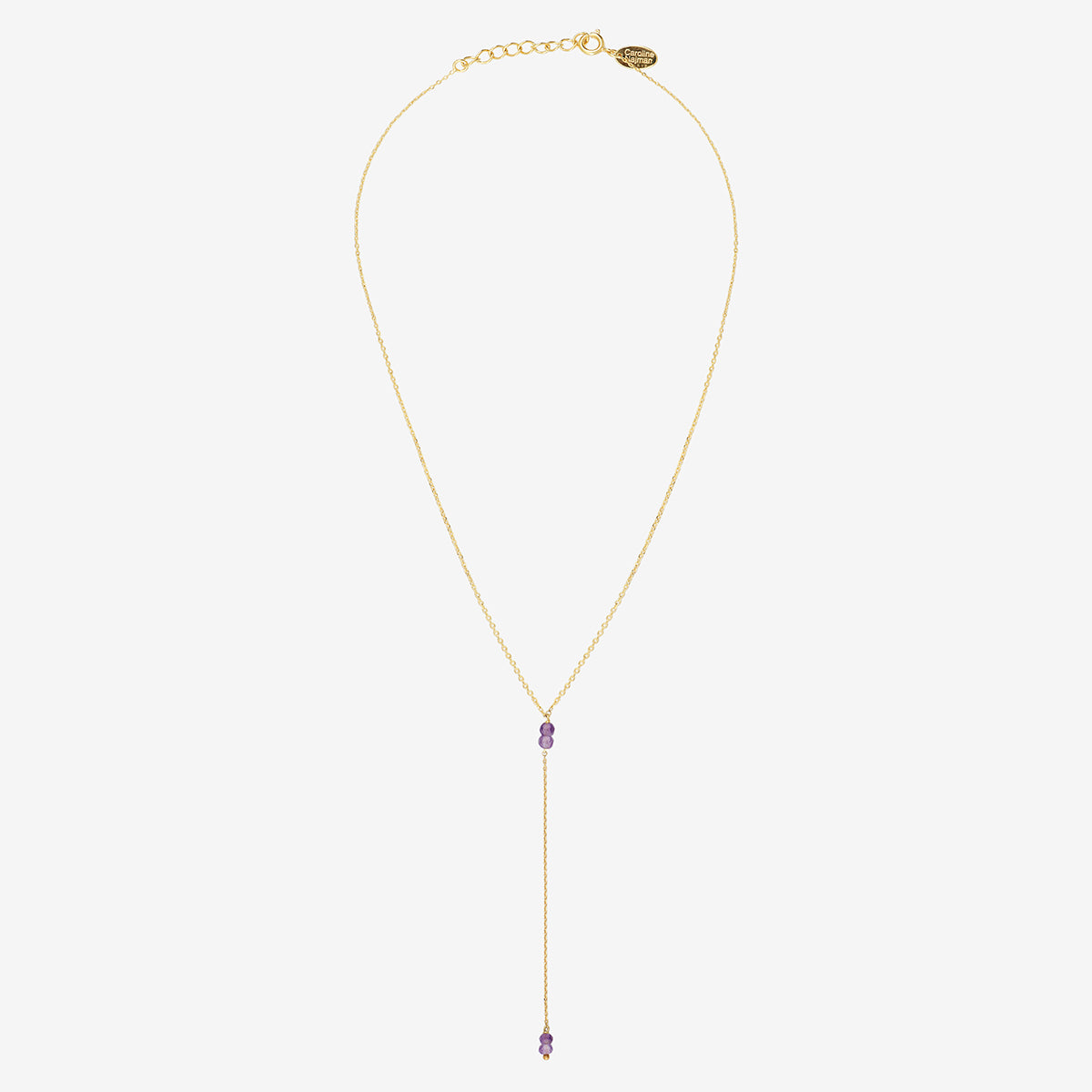Collier cravate longue venus amethyste, CAROLINE NAJMAN