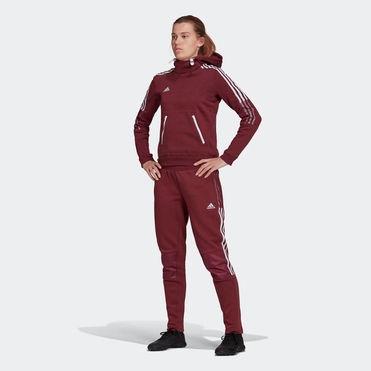 pantalon adidas rouge femme