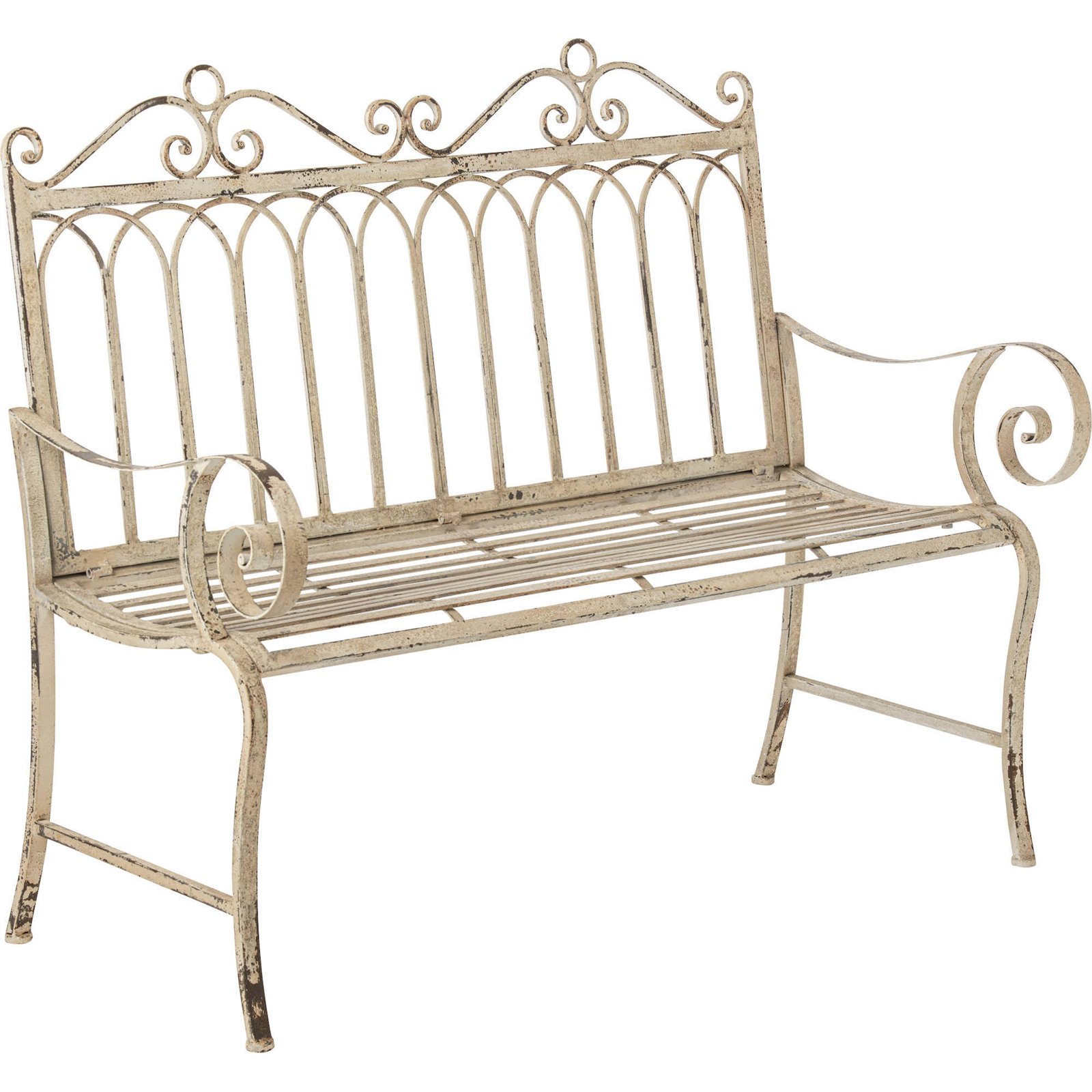 Banc en métal esprit romantique, RECOLLECTION