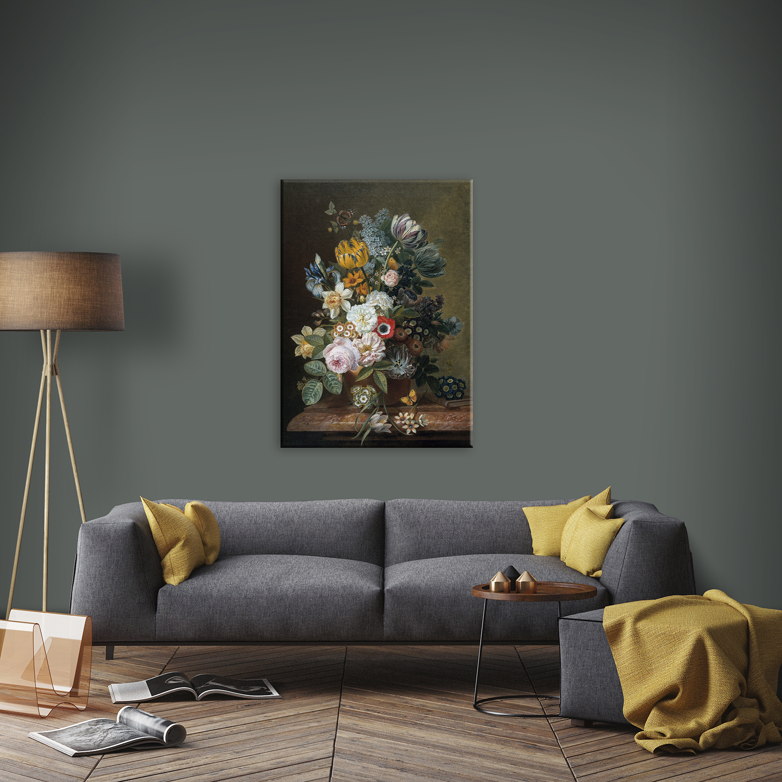 Toile imprimée Nature morte avec des fleurs, ART FOR THE HOME
