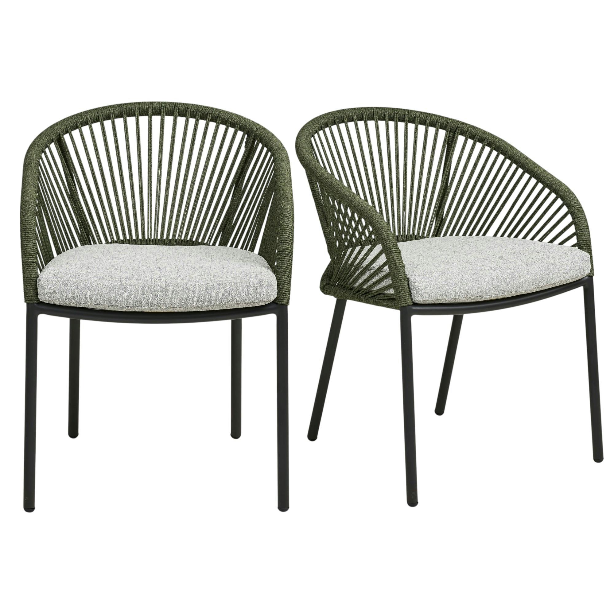 Fauteuil structure alu + coussin (lot de 2) KUTA, PIER IMPORT