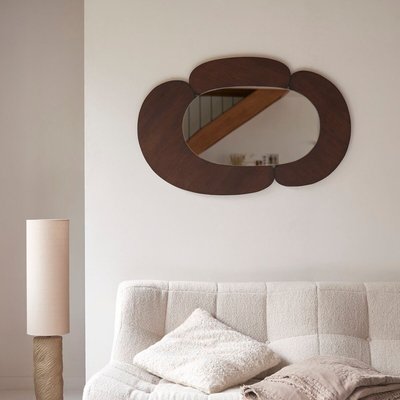 Miroir ovale en mindi foncé 115x75 cm EDA TIKAMOON
