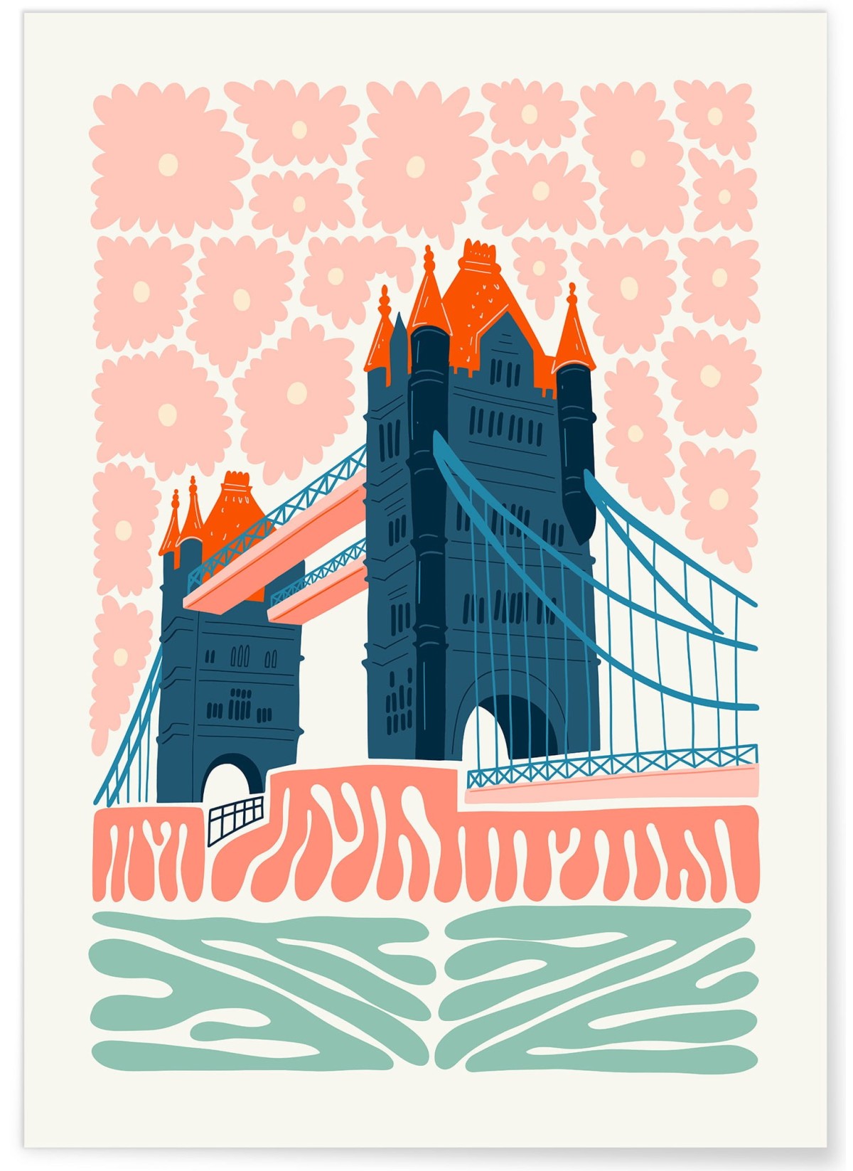 Affiche Londres Tower Bridge, L'AFFICHERIE