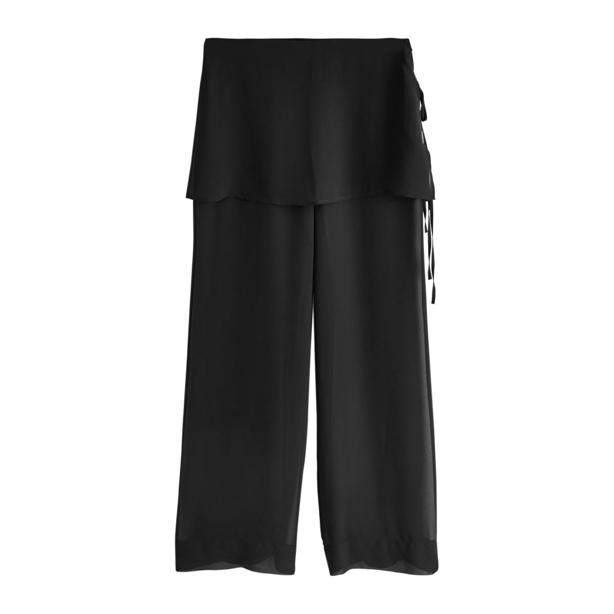 Pantalon large en mesh avec jupe superposée, NEXT