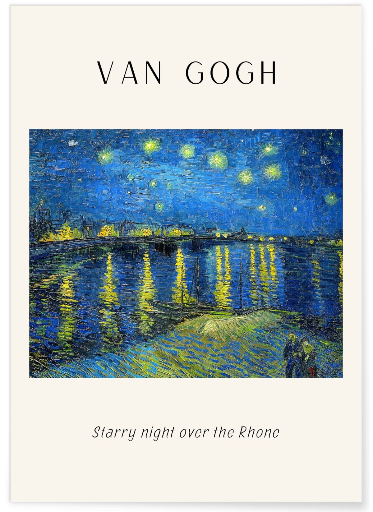 Affiche Van Gogh - Starry night over the Rhone, L'AFFICHERIE