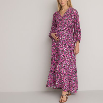 Floral Maternity Maxi Dress LA REDOUTE COLLECTIONS