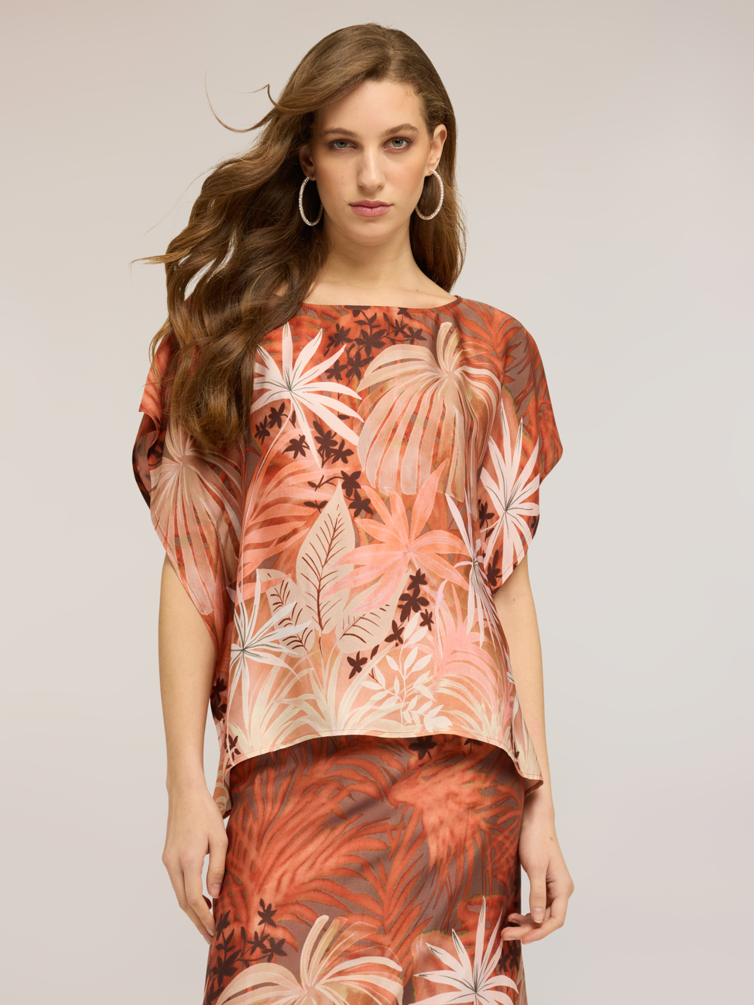 Blouse kimono imprimée, MOTIVI