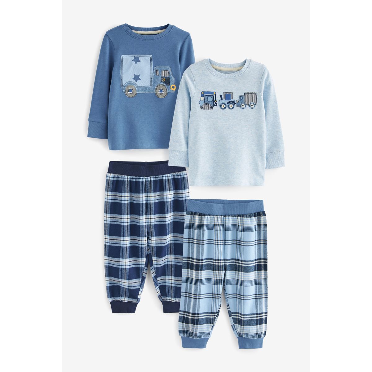 Lot de 2 pyjamas espace en velours garçon BASICS - lot bleu, Garçon