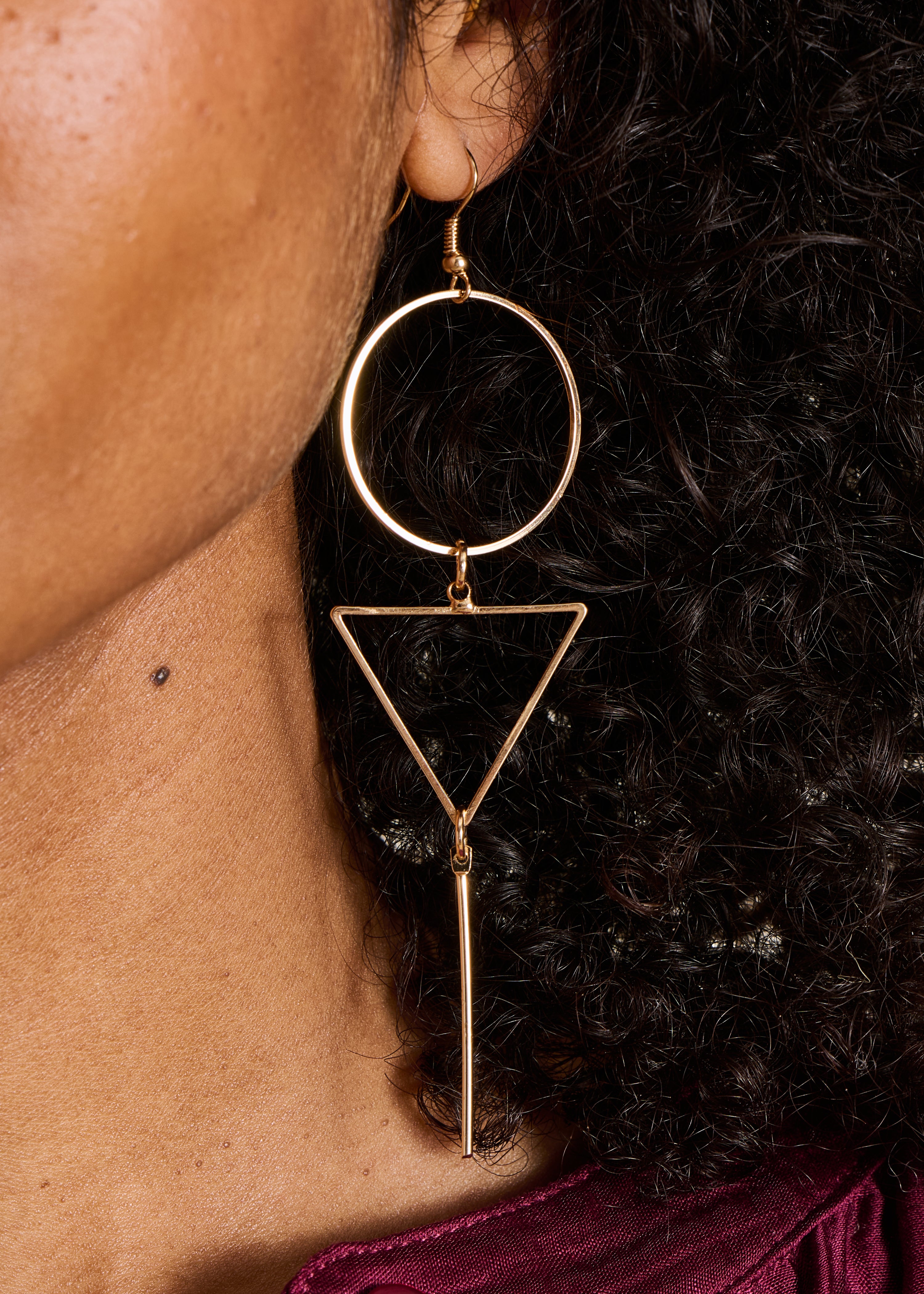 Boucles d'oreilles pendantesgéométriques, LA FEE MARABOUTEE