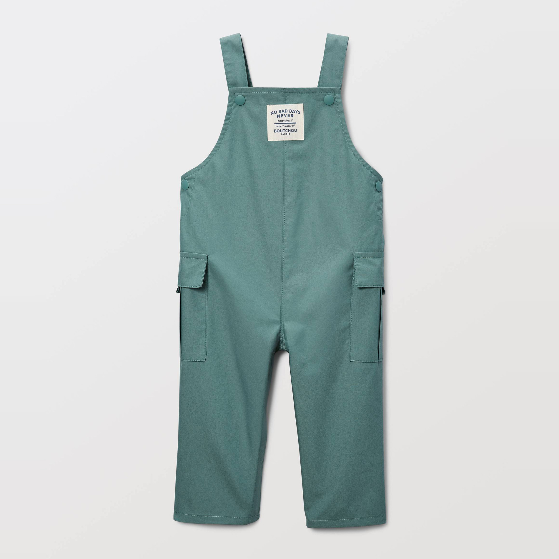 Salopette longue unie en coton BIO GOTS, BOUT'CHOU