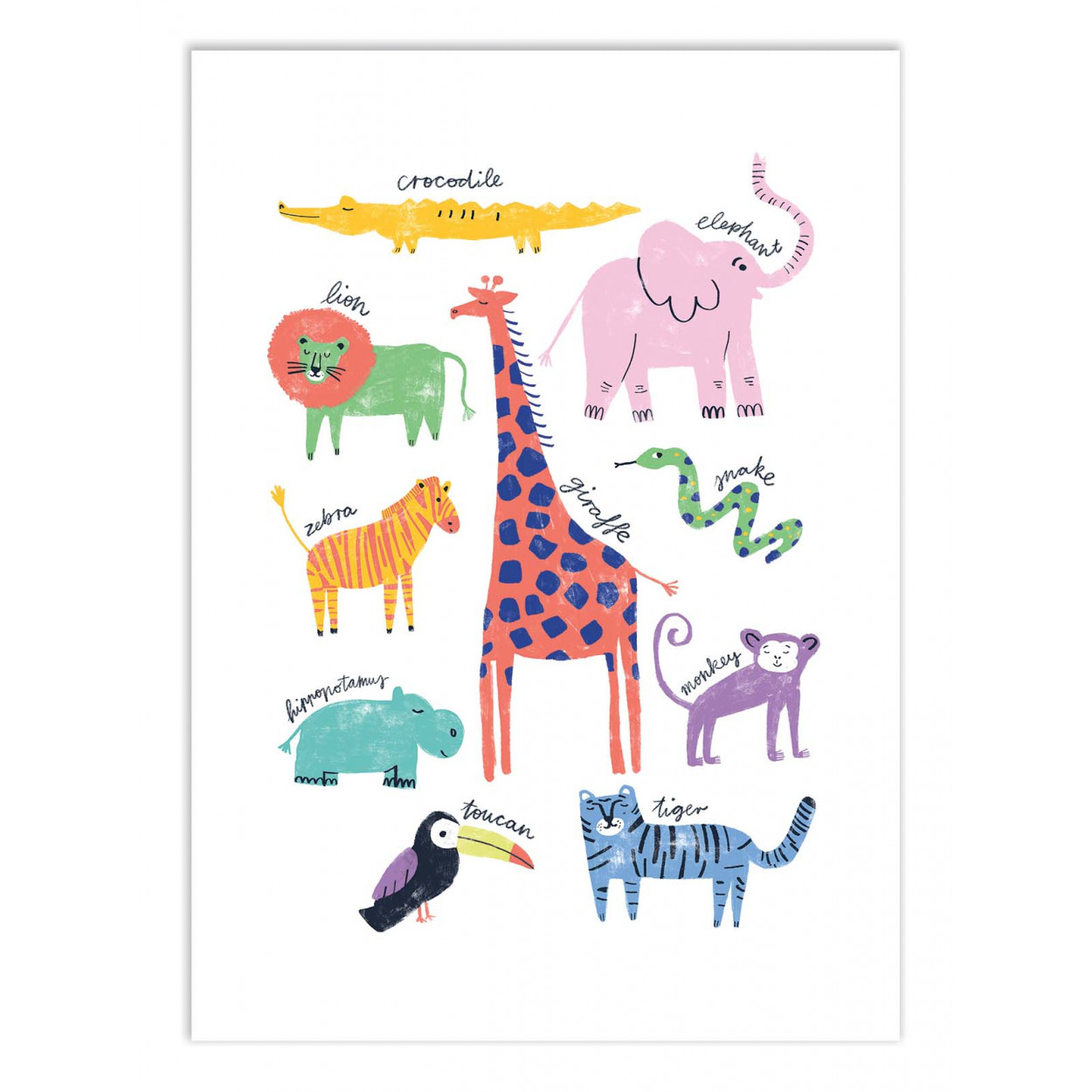 Affiche d'art - Animals - Maja Tomljanovic, WALL EDITIONS