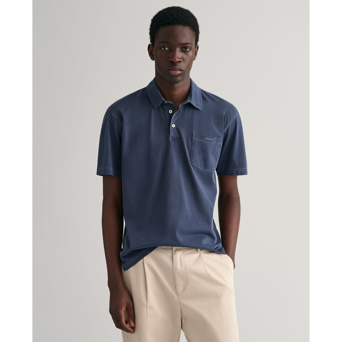 Sunfaded Polo Shirt In Jersey Cotton