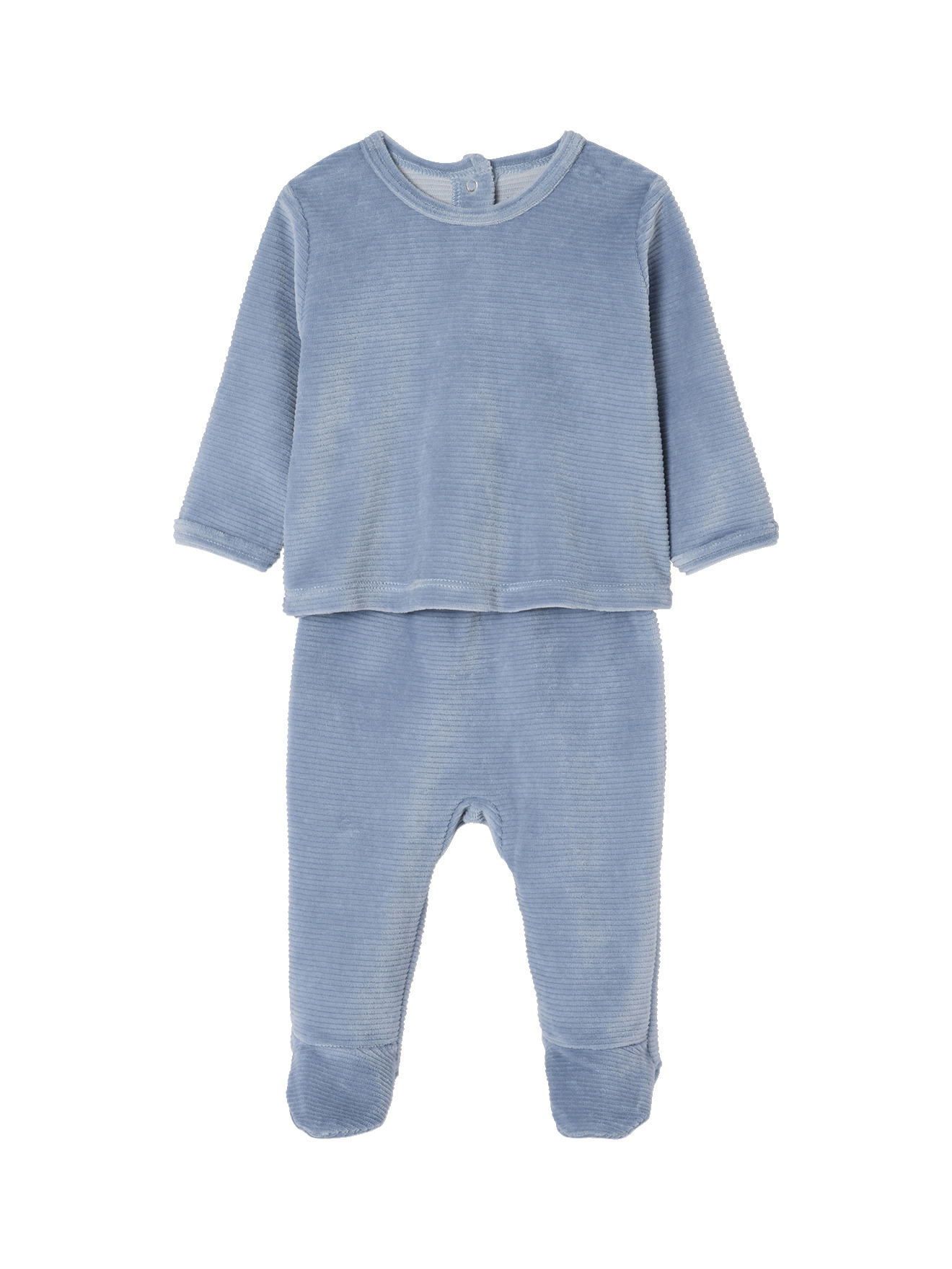 Coffret Cadeau Naissance VERTBAUDET - Pyjama Velours + 2 Bodies Bébé - Imprimé Cigogne - Taille 0-3 Mois (à Vérifier) - Coton Bio