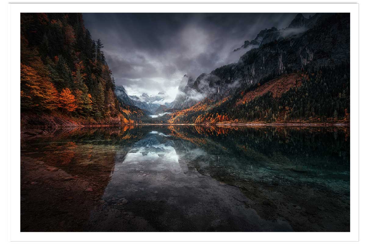 Affiche lacs en Autriche, HEXOA