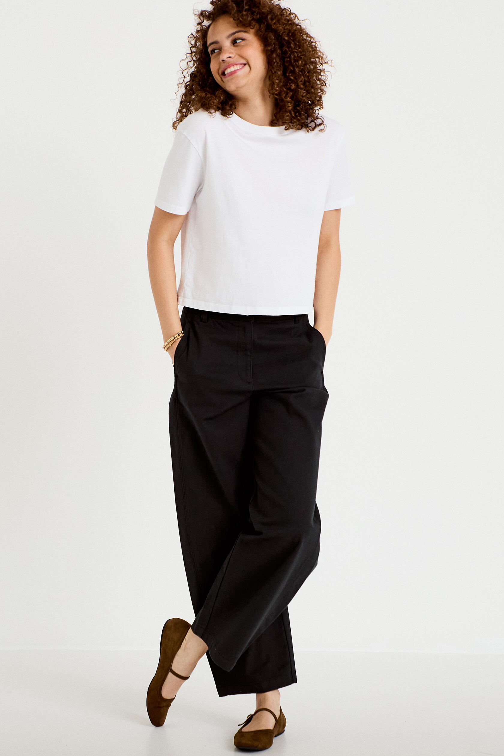 Pantalon chino coupe barrel, CACHE CACHE