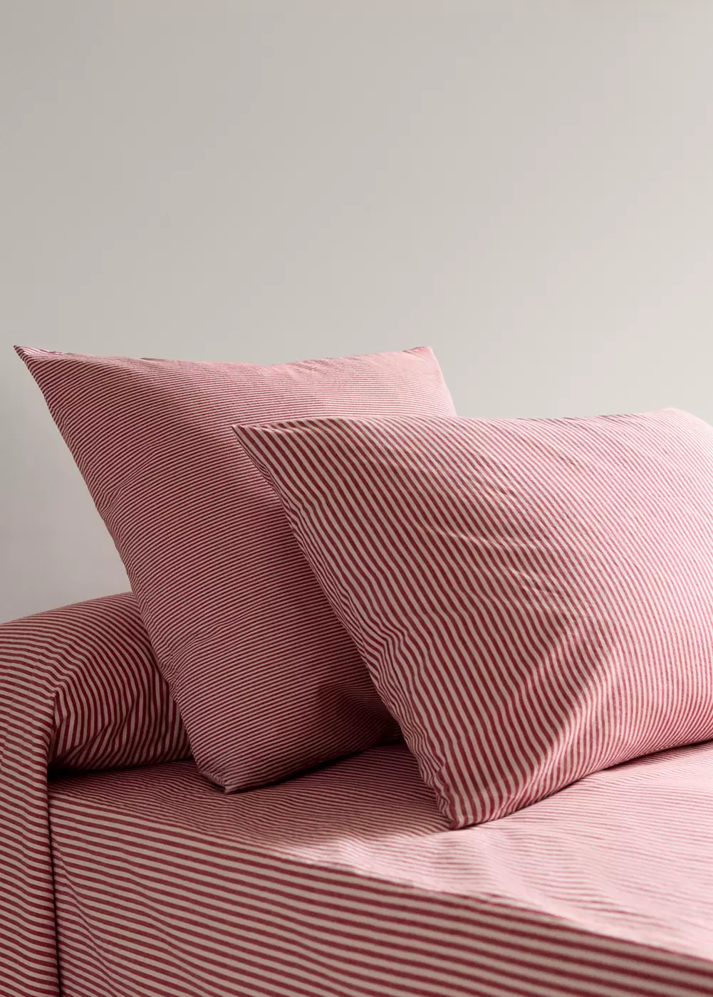 Taie d'oreiller coton rayures 45x110 cm, MANGO HOME