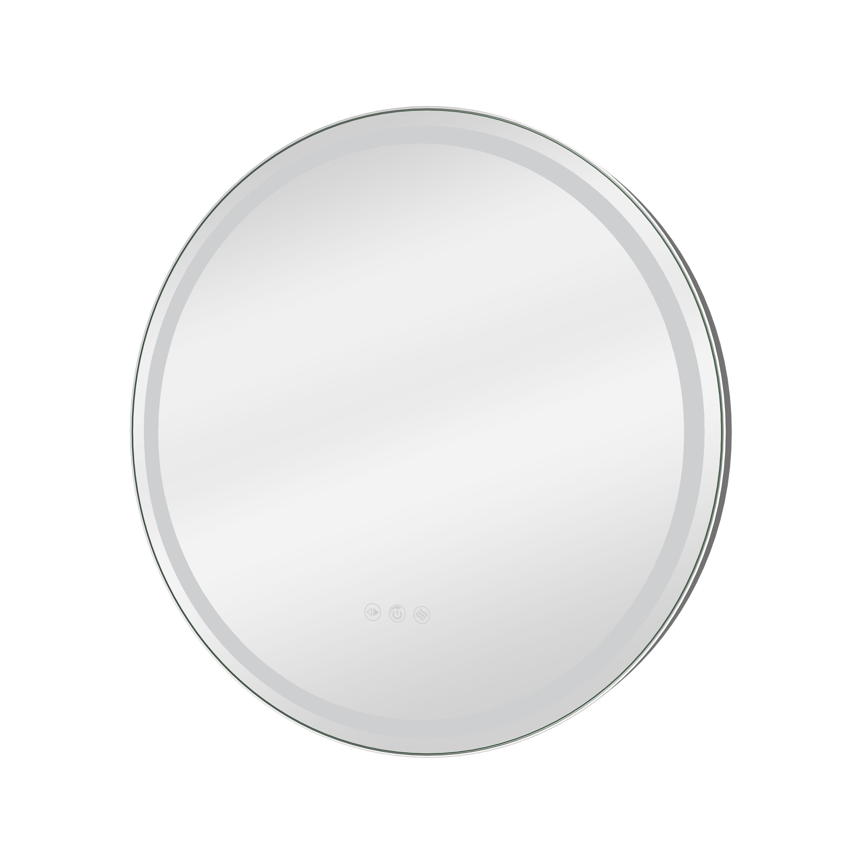 Miroir de salle de bain lumineux rond S, REMIX, SENSEA