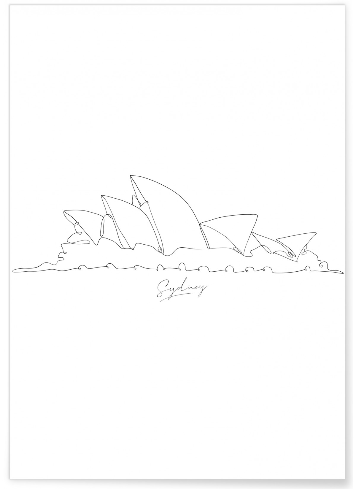 Affiche Line Art Sydney, L'AFFICHERIE