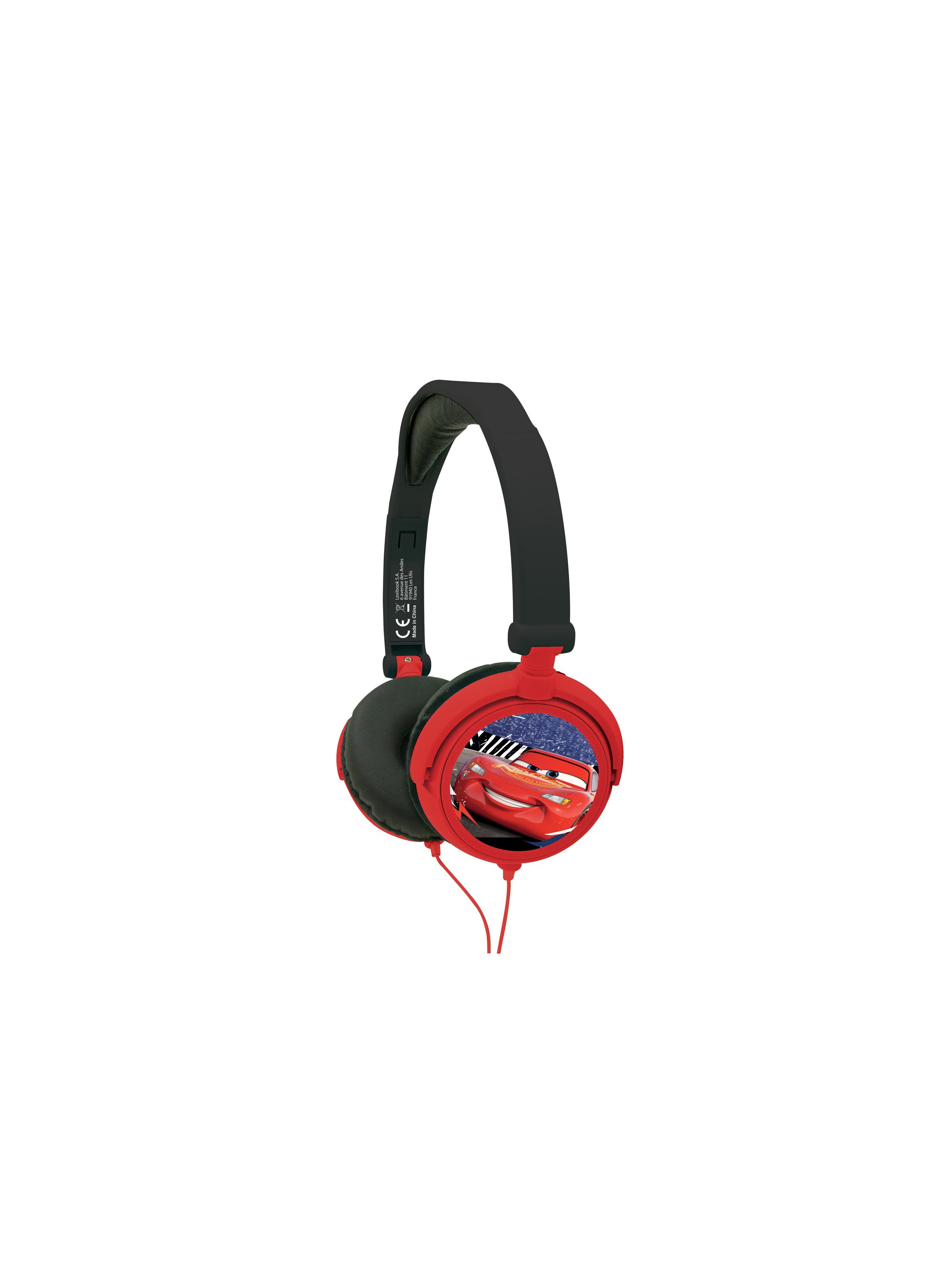 Casque stéréo filaire pliable avec limitation de volume d'écoute Disney Cars, LEXIBOOK