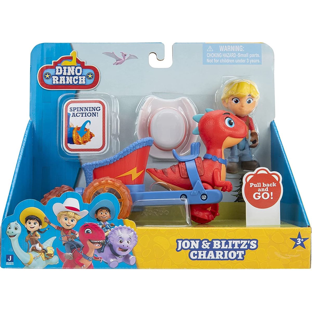 Voiture Docteur Dinosaure Dino Ranch – Min Et Trèfle, Jouet Véhicule Avec Figurine Pour Enfant Dès 3 Ans