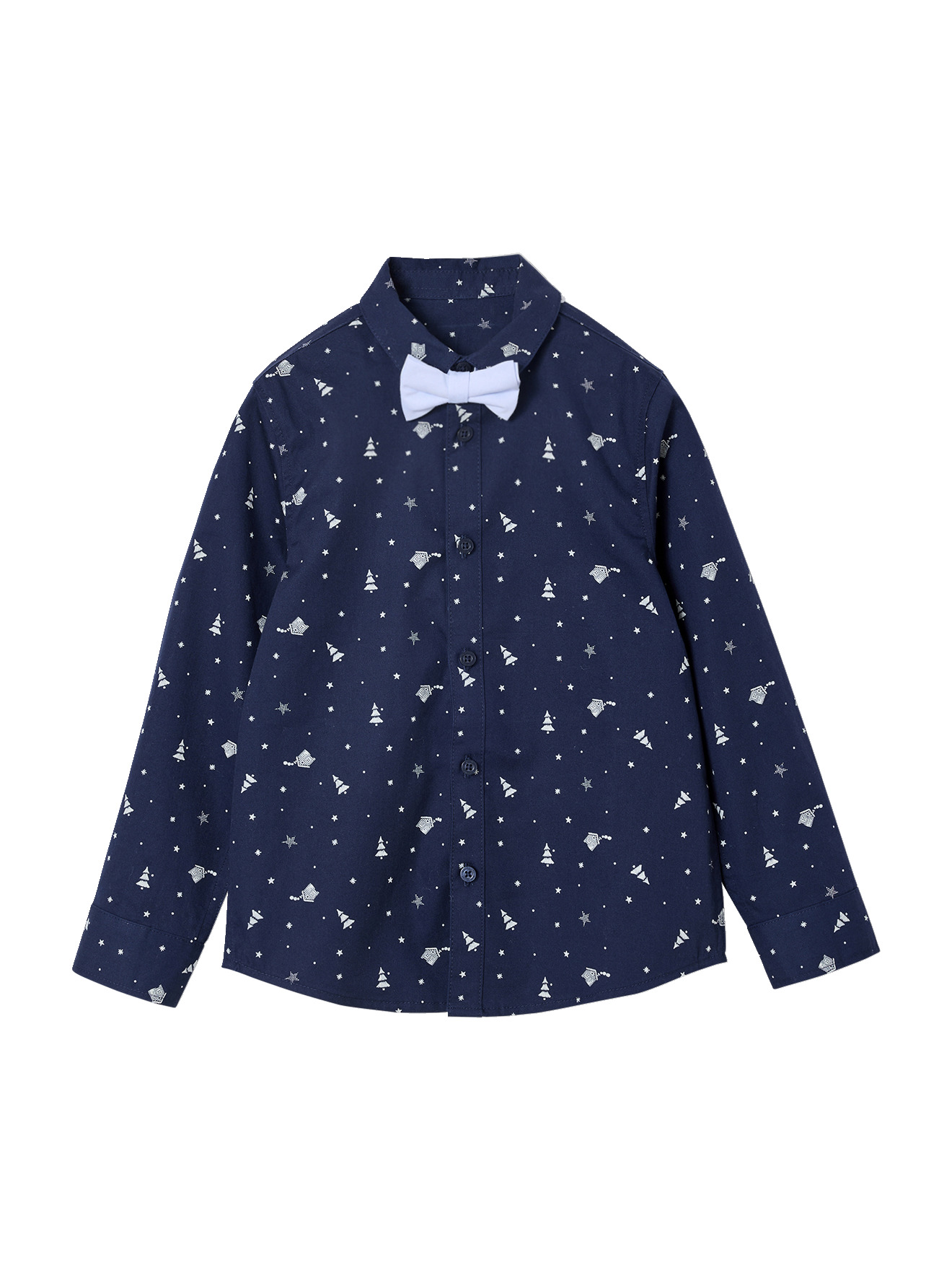 Coffret cadeau chemise noël et noeud papillon, VERTBAUDET