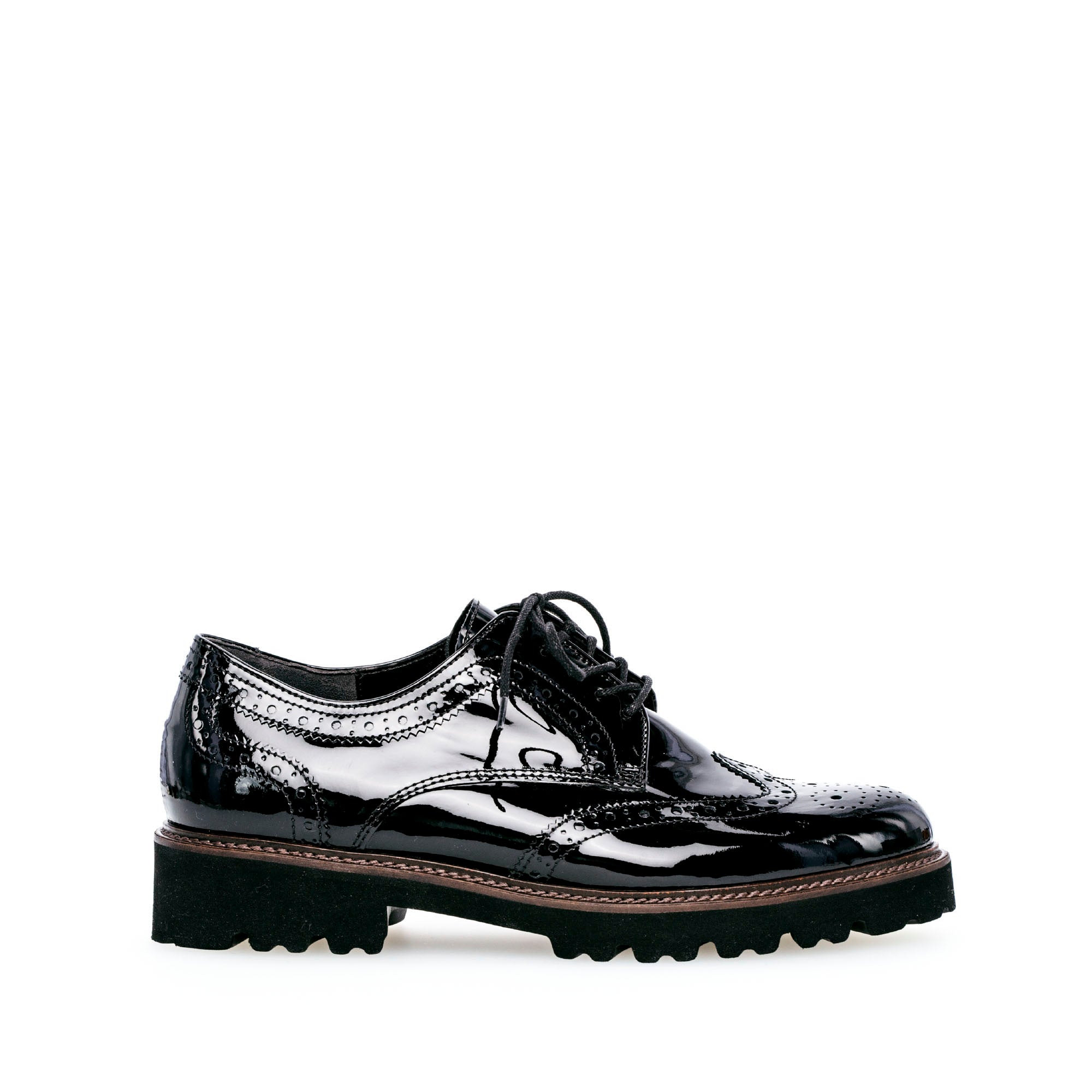Derbies en cuir à talon décroché, GABOR
