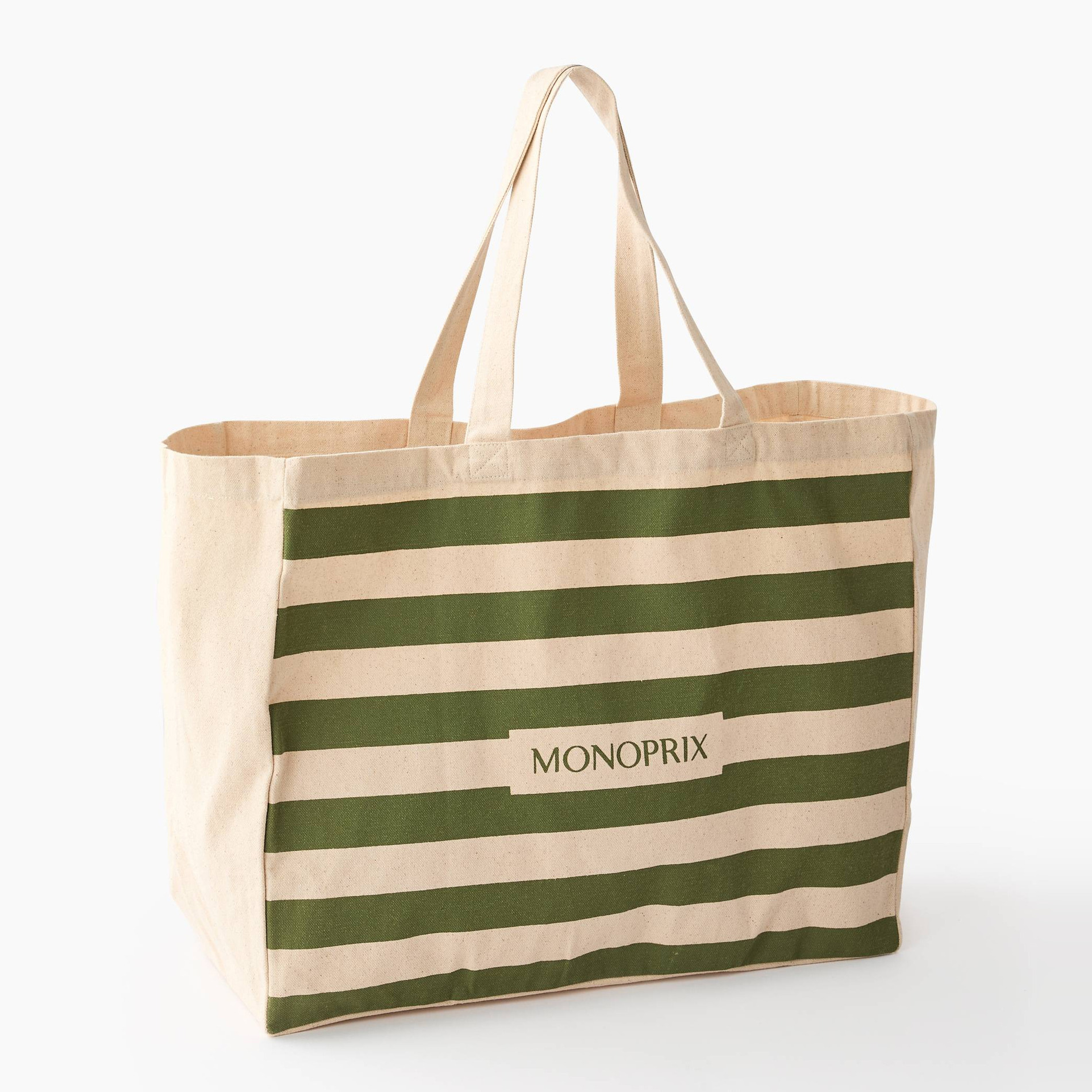 Cabas coton bio, en coton biologique,45 x 35 x 20 cm, MONOPRIX