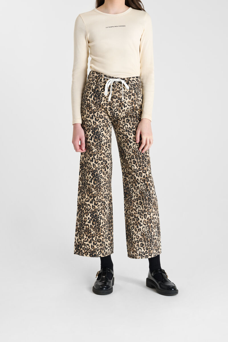 Pantalon droite en jeans ARASGI, LE TEMPS DES CERISES