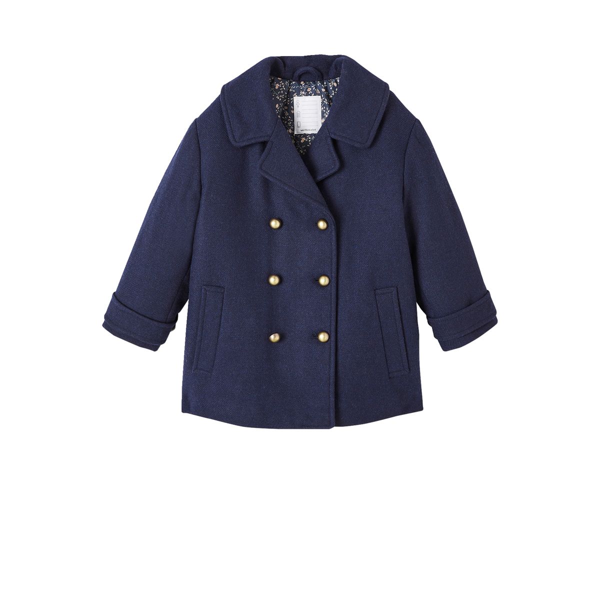 Manteau officier bleu marine La Redoute