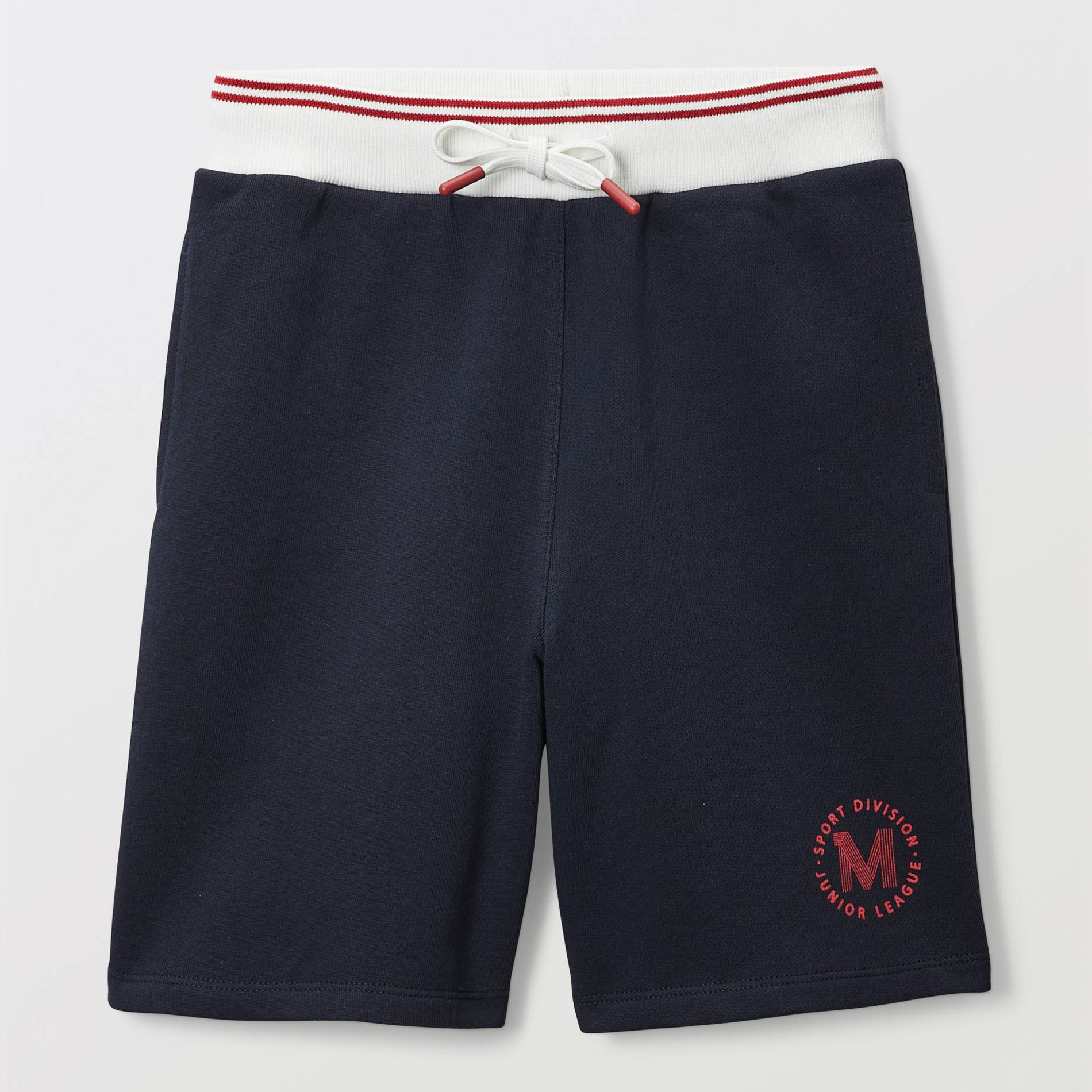 Short sport taille élastiquée en coton, MONOPRIX
