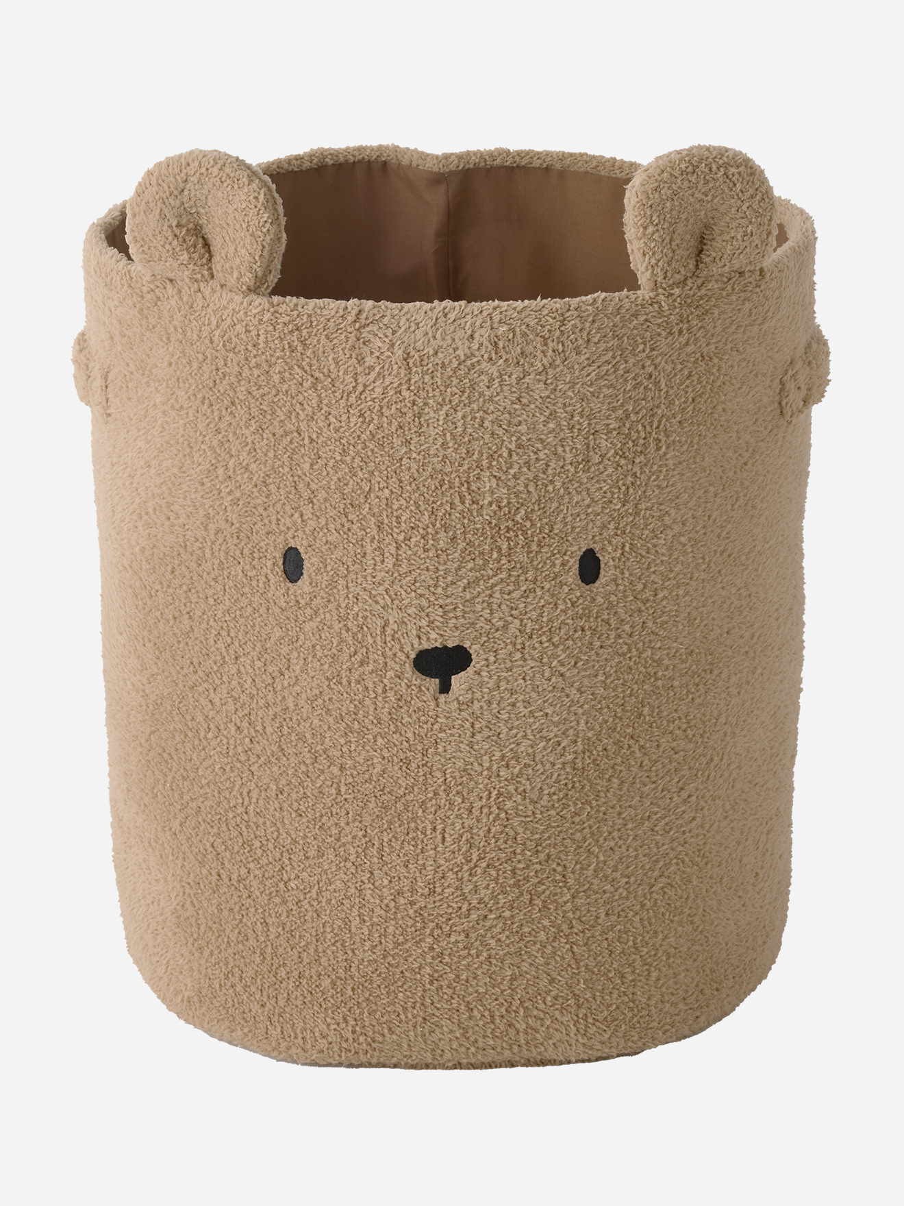 Panier de rangement XL en sherpa Ourson, VERTBAUDET