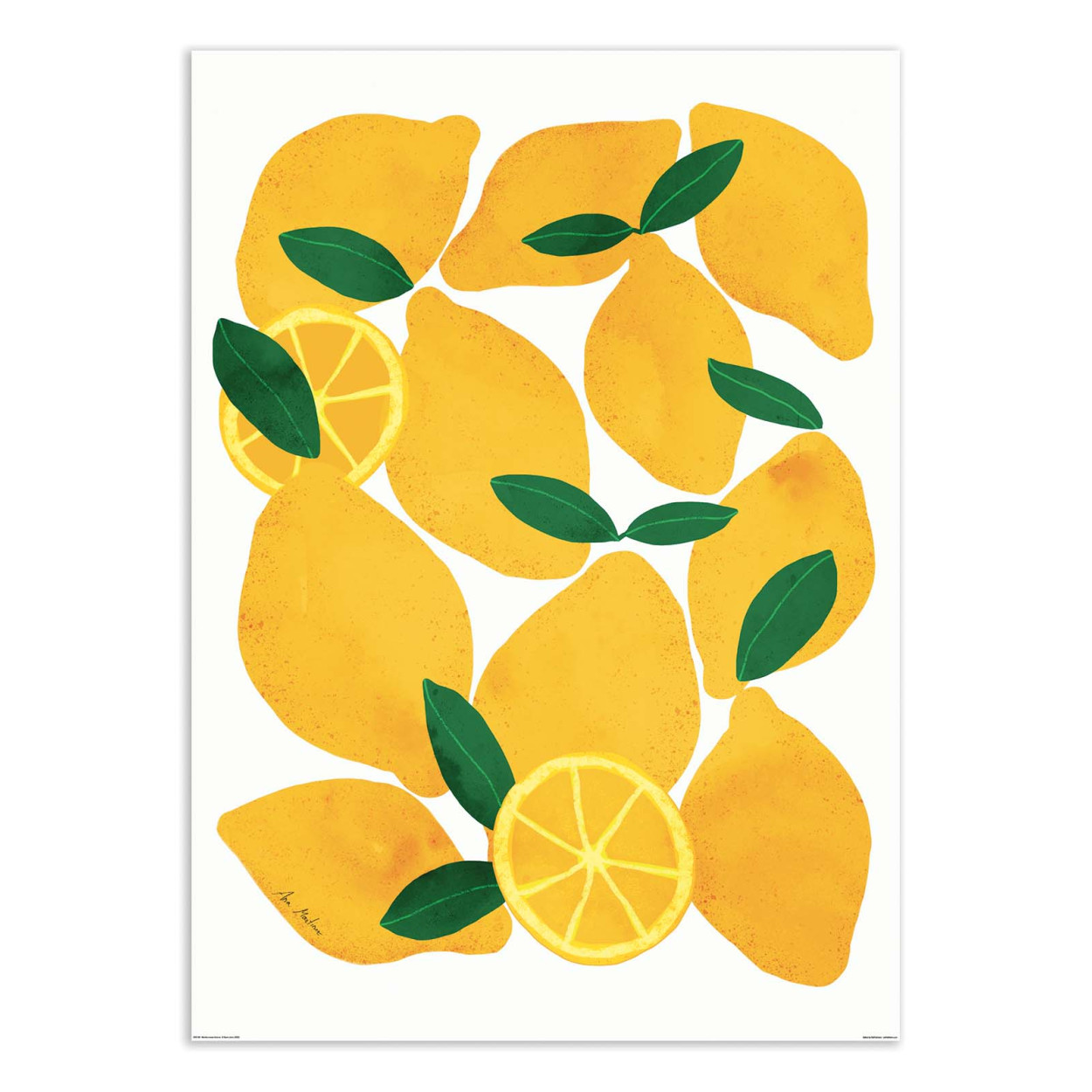 Affiche d'art - Mediterranean lemons - El Buen Limon, WALL EDITIONS