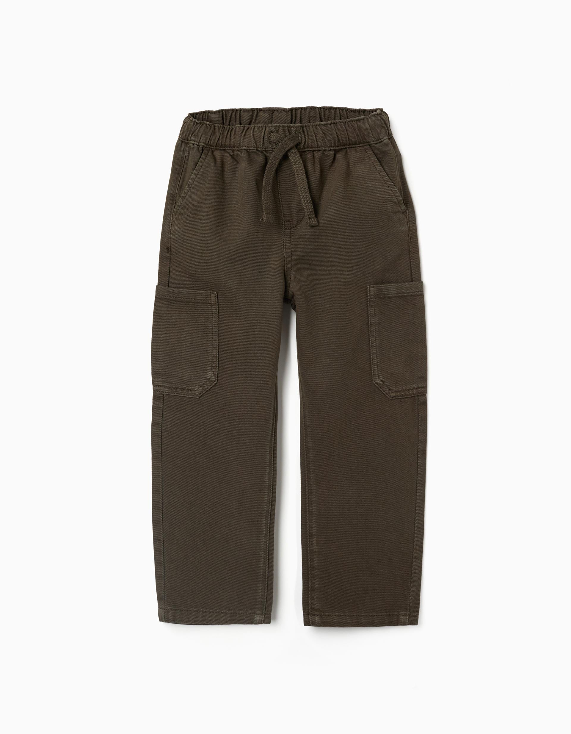 Pantalon baggy en sergé avec poches cargo, ZIPPY