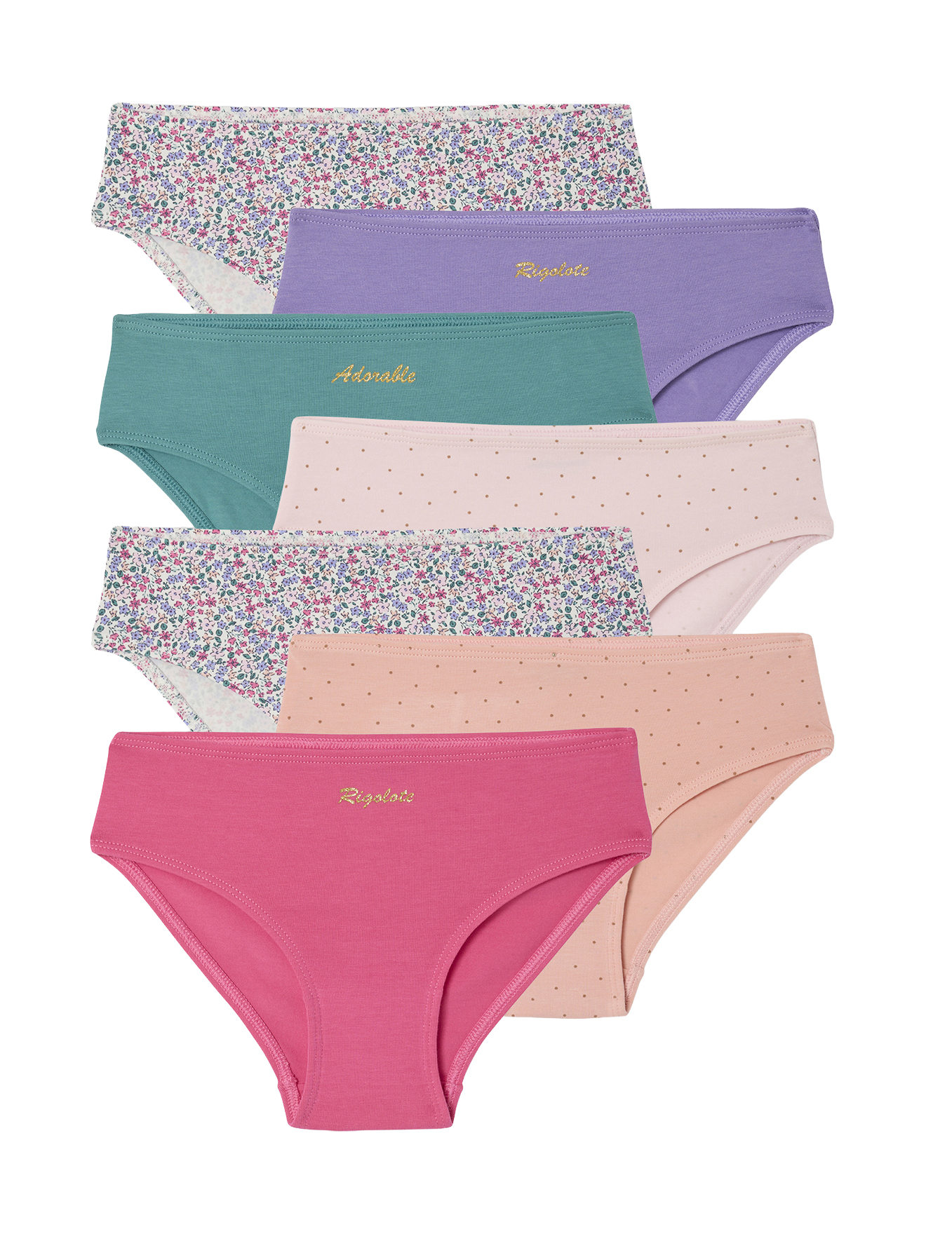 Lot de 7 culottes assorties, VERTBAUDET