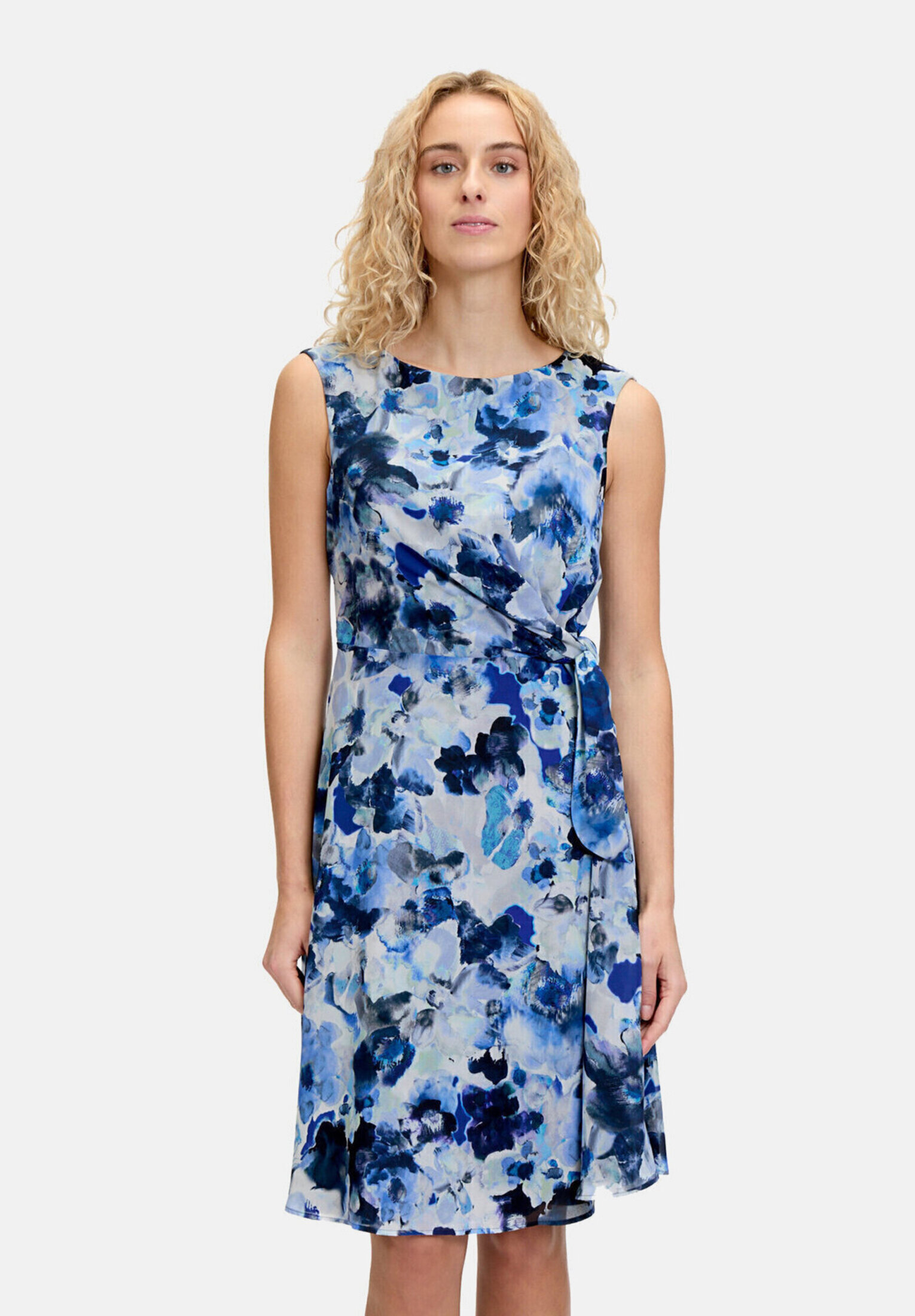 Robe de cocktail à ceinture à nouer, VERA MONT