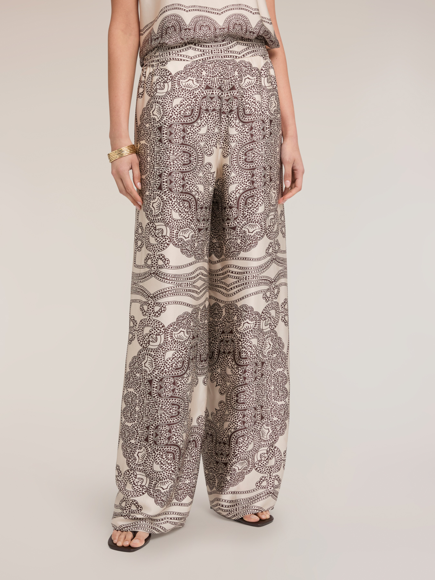Pantalon palazzo imprimé, MOTIVI